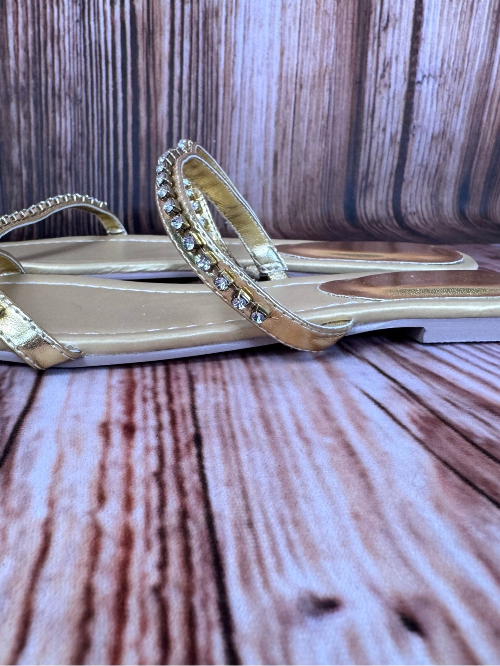 Avon Two-Band Rhinestone Slide - Picture 4 of 9